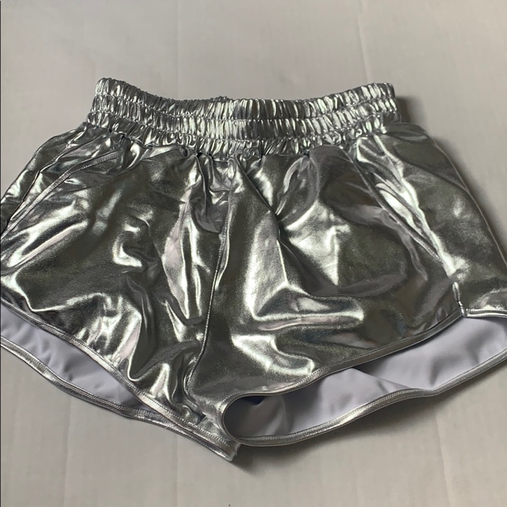 metallic shorts